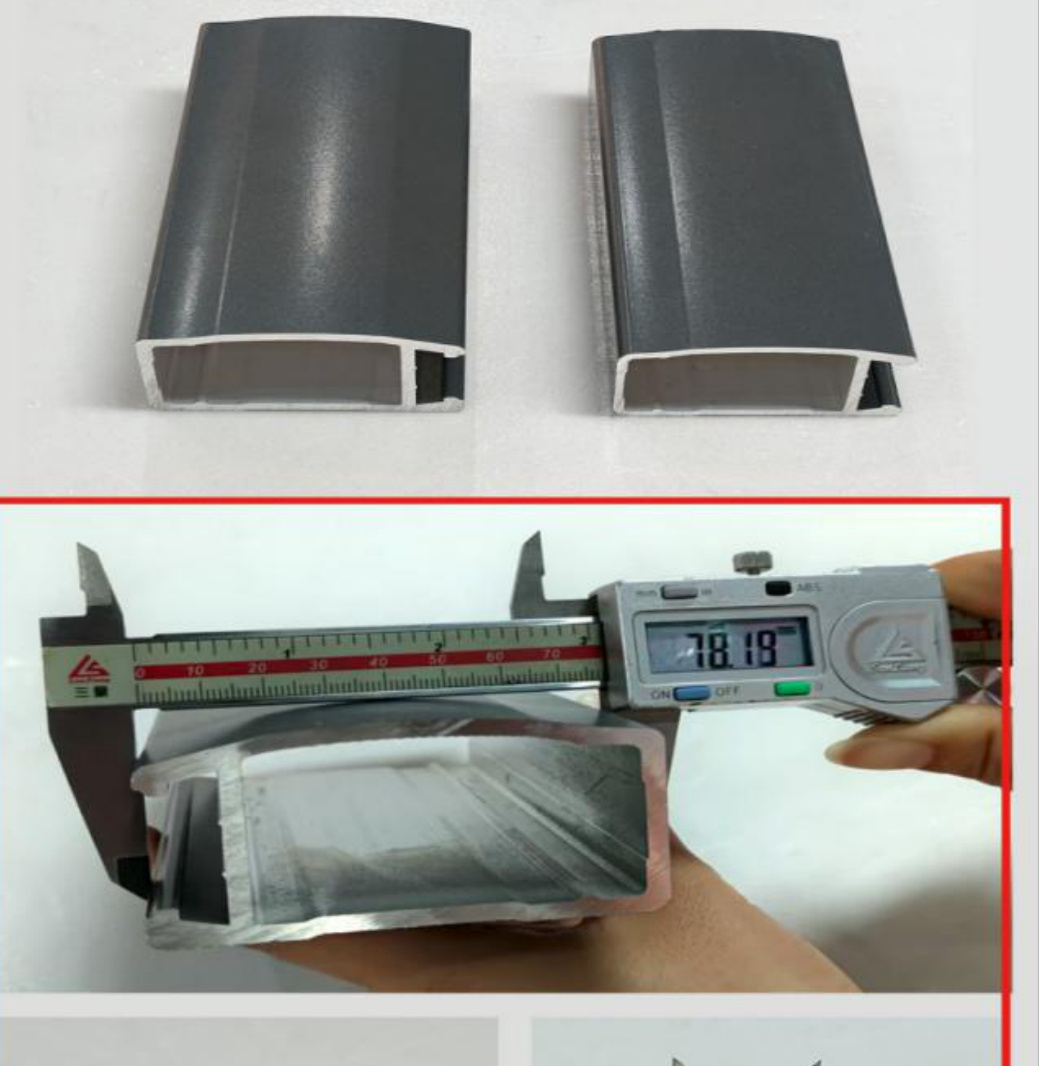GL-S450 aluminum extrusion sections with measurement reference