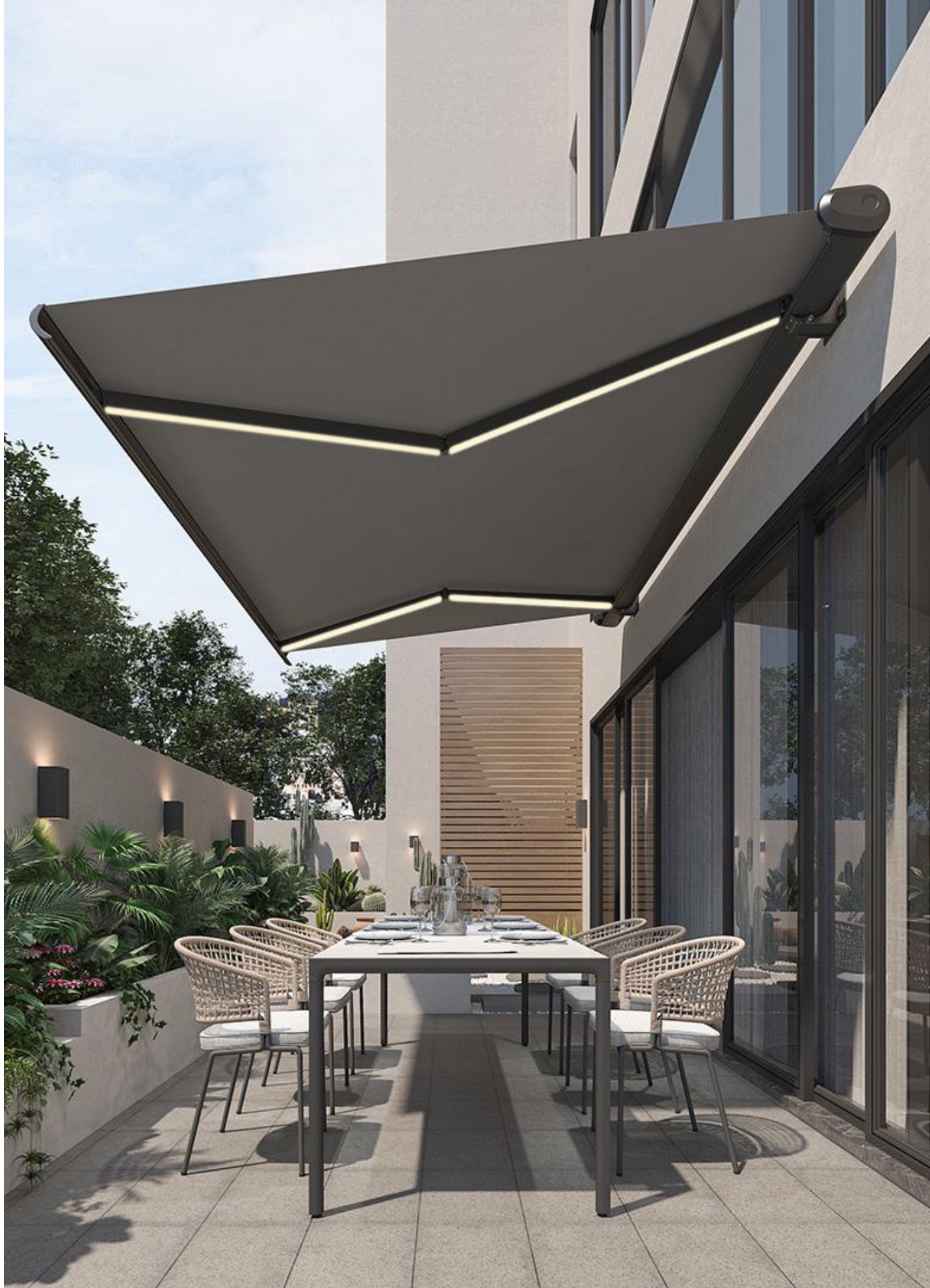Full Cassette Motorized Awnings product category